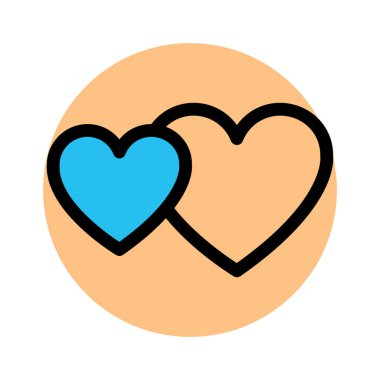  Favori, kalp şekli Kolayca değiştirebilen veya düzenleyebilen arka plan vektör simgesini doldur