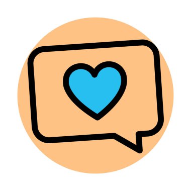  Sohbet balonu, aşk sohbeti Kolayca düzenleyebilen arka plan vektör simgesini doldur