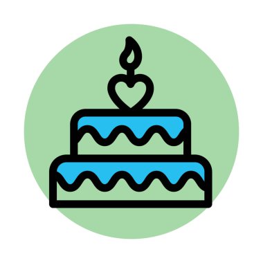  Pastane yemeği, pasta Kolayca düzenleyebilen arka plan vektör simgesini doldur