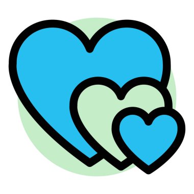  Favori, kalp şekli Kolayca değiştirebilen veya düzenleyebilen arka plan vektör simgesini doldur