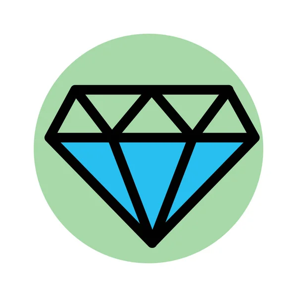 Diamond Gem Töltse Háttér Vektor Ikon Amely Könnyen Módosíthatja Vagy — Stock Vector