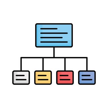 Kolayca değiştirilebilen ya da düzenlenebilen durum haritası izole edilmiş Vektör simgesi