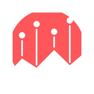 Kolayca değiştirilebilen ya da düzenlenebilen izole edilmiş Vektör simgesini raporla