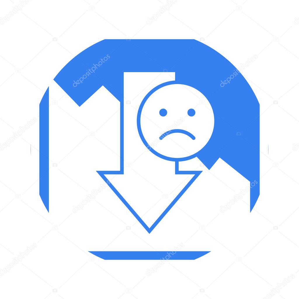 Disminuir Icono Vector Aislado Que Puede Modificar Editar Fácilmente