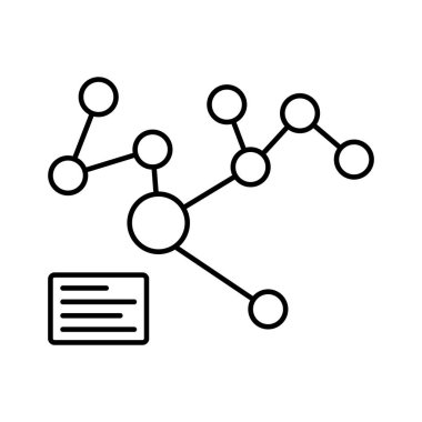 Kolayca değiştirilebilen ya da düzenlenebilen izole edilmiş vektör simgesine bağlanılıyor