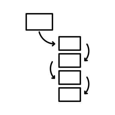 Kolayca değiştirilebilen ya da düzenlenebilen izole edilmiş vektör simgesi