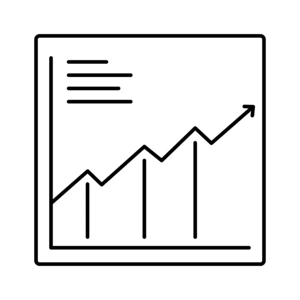 Diagramm Isoliertes Vektorsymbol Das Leicht Geändert Oder Bearbeitet Werden Kann — Stockvektor