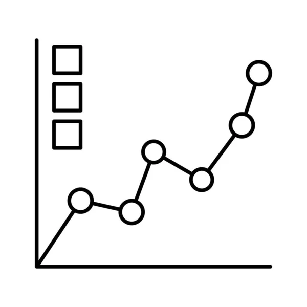 Diagramm Isoliertes Vektorsymbol Das Leicht Geändert Oder Bearbeitet Werden Kann — Stockvektor