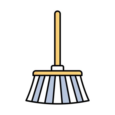 Kolayca değiştirebilen ya da düzenleyebilen Süpürge Vektör Simgesi