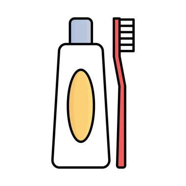 Diş bakımı vektör simgesini kolaylıkla düzenleyebilen ya da değiştirebilen