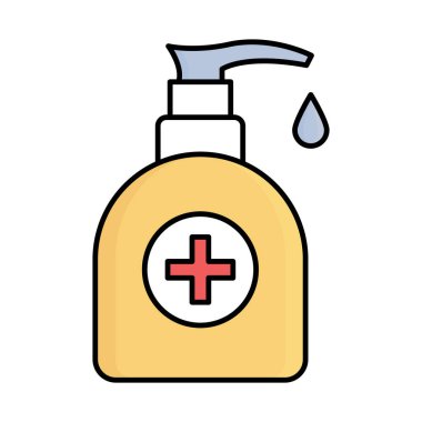 El yıkama vektör simgesi Kolayca düzenleyebilen veya düzenleyebilen