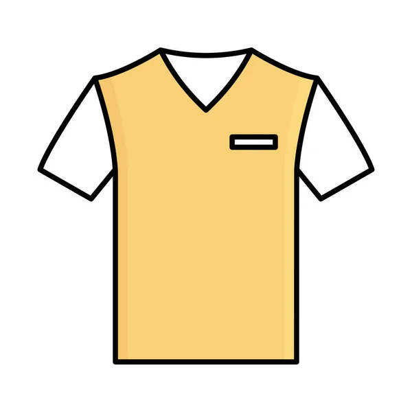 Shirt Fill Vector Icon Which Can Easily Modify Edit — Stock Vector