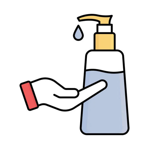 Hand Wash Fill Vector Icon Which Can Easily Modify Edit — Stock Vector