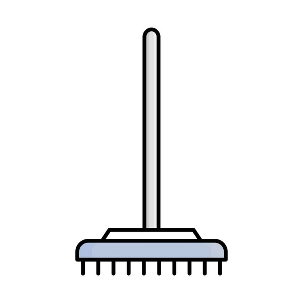 수정하거나 수있는 Broom Fill Vector Icon — 스톡 벡터