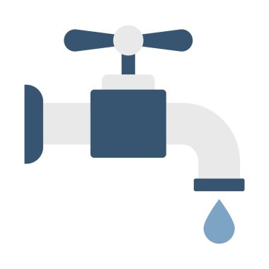 Musluk Düz vektör simgesi kolayca değiştirebilir ya da düzenleyebilir