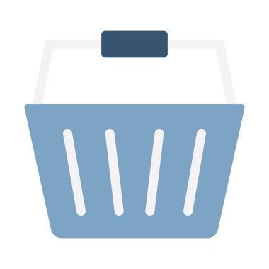 Basket Düz vektör simgesi Kolayca düzenleyebilen veya düzenleyebilen