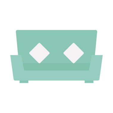 Kolayca değiştirebilen veya düzenleyebilen Koltuk Düz Vektör simgesi