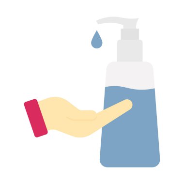 El yıkama düz vektör simgesi kolayca düzenleyebilir ya da değiştirebilir