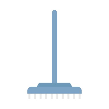 Kolayca değiştirebilen veya düzenleyebilen Süpürge Düz vektör simgesi