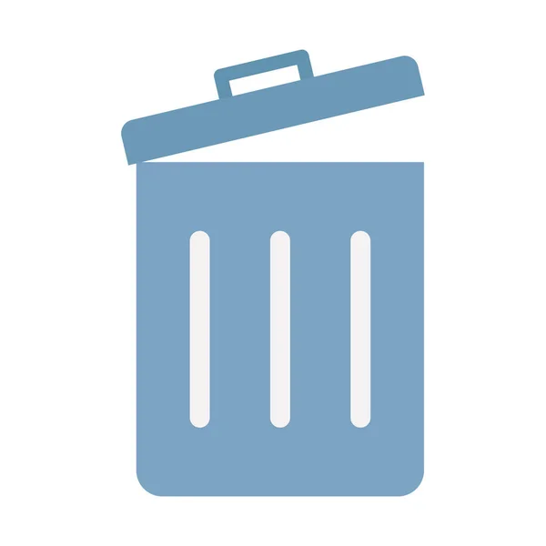 Mülleimer Flache Vektorsymbol Das Leicht Geändert Oder Bearbeitet Werden Kann — Stockvektor