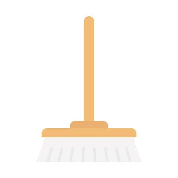 Broom Flat Vector Icon Which Can Easily Modify Edit — Stock Vector