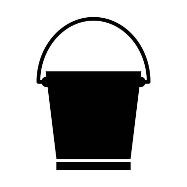 Kolayca düzenleyebilen ve düzenleyebilen Bucket Glyph vektör simgesi