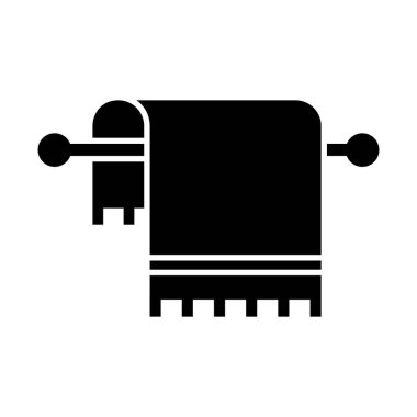 Banyo Glyph vektör simgesi kolayca değiştirilebilir ya da düzenlenebilir