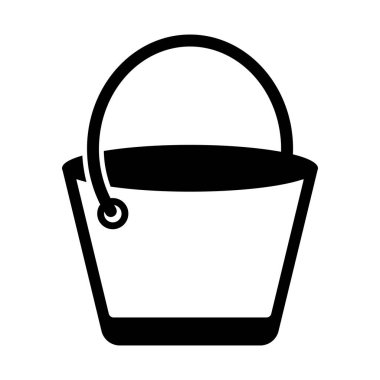 Kolayca düzenleyebilen ve düzenleyebilen Bucket Glyph vektör simgesi