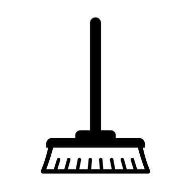 Kolayca değiştirebilen veya düzenleyebilen Süpürge Glyph vektör simgesi