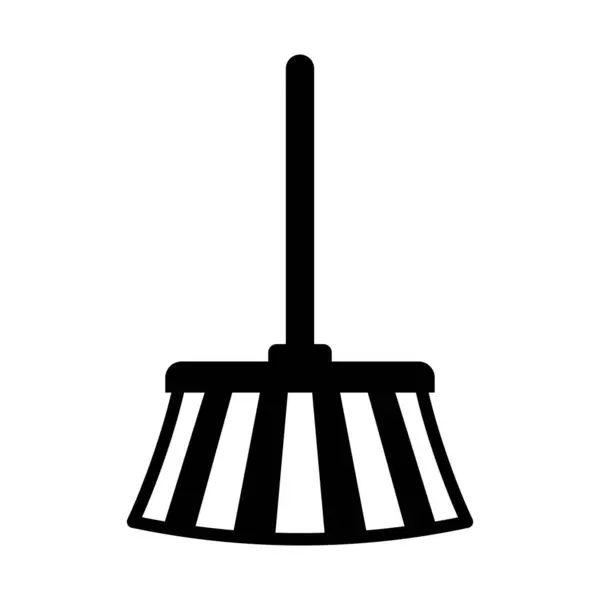 Broom Glyph Vector Icono Que Puede Modificar Editar Fácilmente — Vector de stock