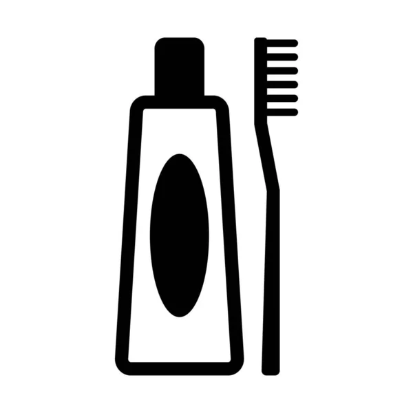 Zahnpflege Glyph Vektorsymbol Das Leicht Geändert Oder Bearbeitet Werden Kann — Stockvektor