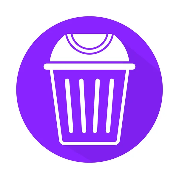 Dustbin Glyph Background Vector图标 易于修改或编辑 — 图库矢量图片