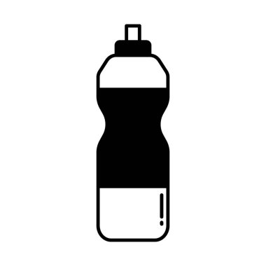 Kolayca değiştirebilen ya da düzenleyebilen Şişe Yarı Glyph vektör simgesi