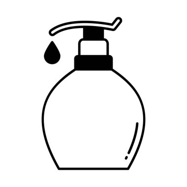 El yıkama Yarı Glyph vektör simgesi, kolayca düzenleyebilir ya da değiştirebilir