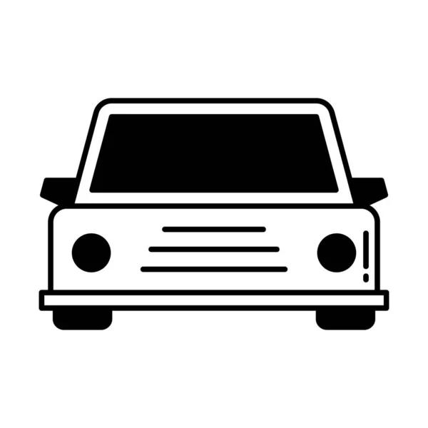 Auto Half Glyph Vector Icono Que Puede Modificar Editar Fácilmente — Vector de stock