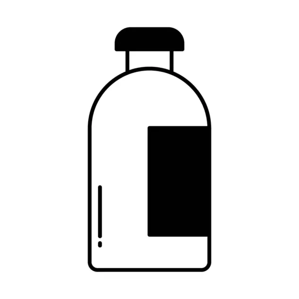 Bottiglia Mezza Icona Vettoriale Glyph Che Può Facilmente Modificare Modificare — Vettoriale Stock