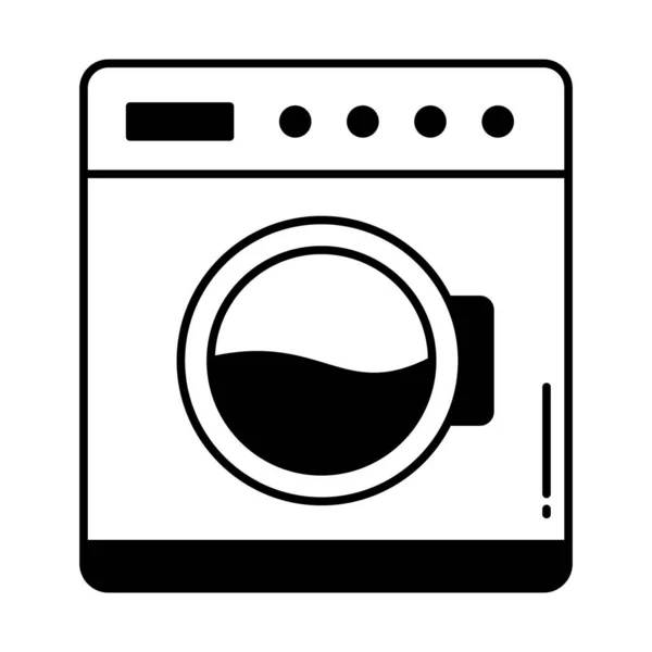 Appliance Half Glyph Icona Vettoriale Che Può Facilmente Modificare Modificare — Vettoriale Stock