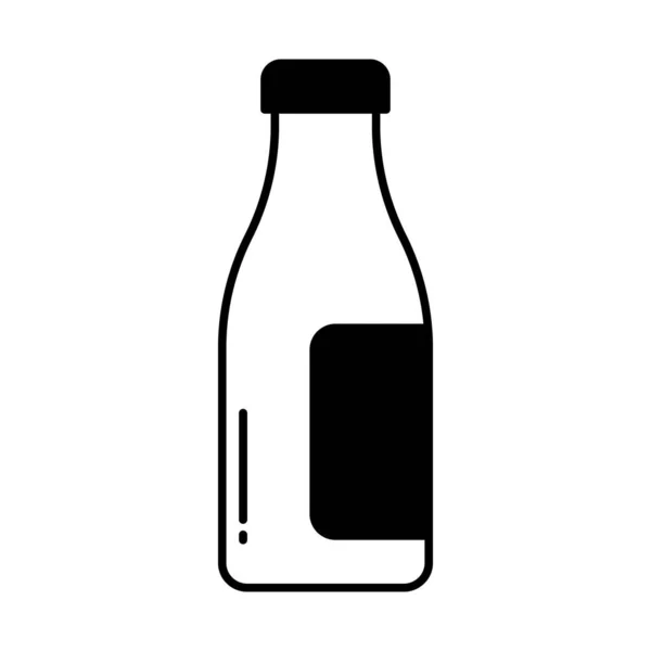 Bottle Half Glyph Vector Icono Que Puede Modificar Editar Fácilmente — Vector de stock
