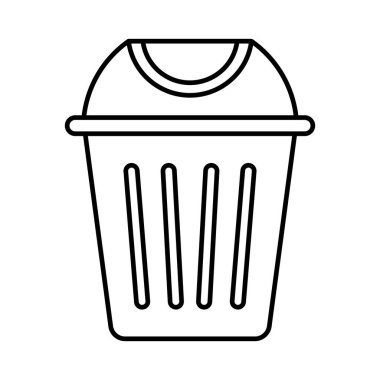 Kolayca düzenleyebilen veya düzenleyebilen Çöp Kutusu Satırı vektör simgesi