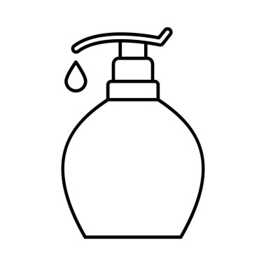 Kolayca düzenleyebilen ve düzenleyebilen el yıkama çizgisi vektör simgesi