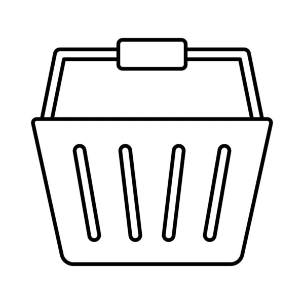 Basket Line Vector Icon Which Can Easily Modify Edit — Stock Vector