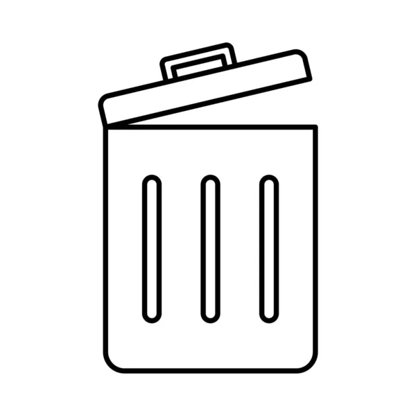 Dustbin Line Vector Icon 수정하거나 수있습니다 — 스톡 벡터