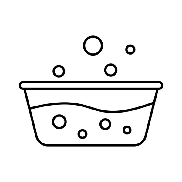 Secchio Linea Icona Vettoriale Che Può Facilmente Modificare Modificare — Vettoriale Stock