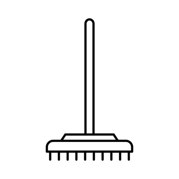Broom Line Vektorsymbol Das Leicht Geändert Oder Bearbeitet Werden Kann — Stockvektor