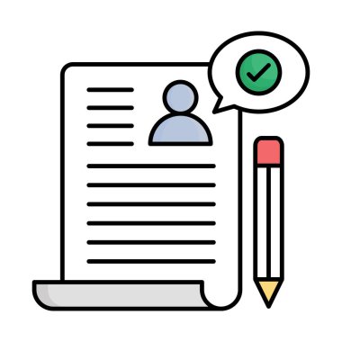 Kolayca değiştirebilen veya düzenleyebilen Sözleşme Vektör Simgesi