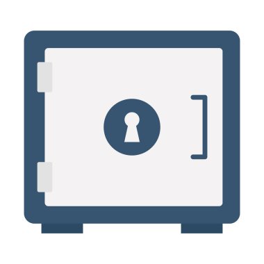 Para kasası düz vektör simgesi kolayca değiştirebilir ya da düzenleyebilir