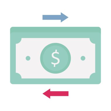 Bütçe Düz vektör simgesi kolayca düzenleyebilir ya da değiştirebilir