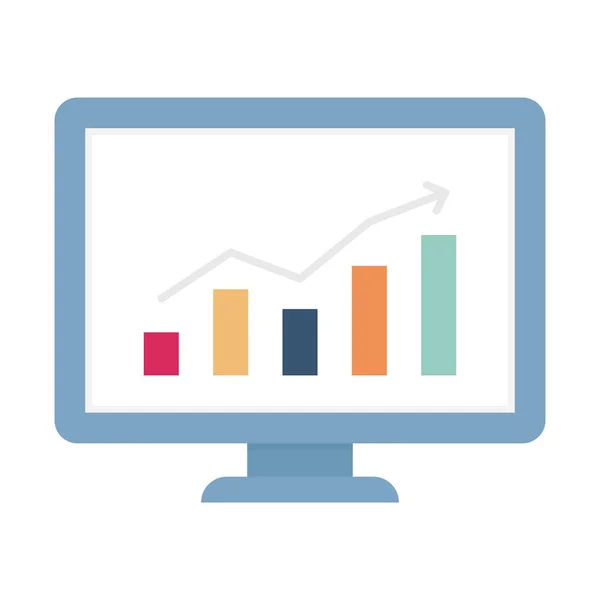 Analys Platt Vektor Ikon Som Enkelt Kan Ändra Eller Redigera — Stock vektor