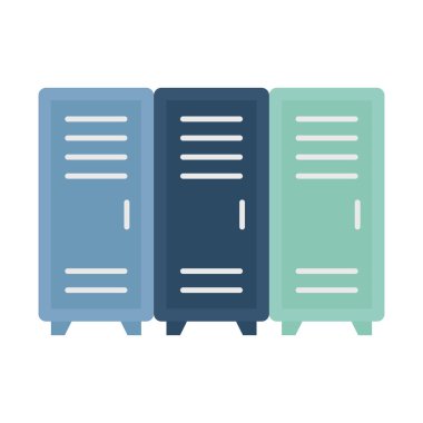 Banka dolabı düz vektör simgesi kolayca değiştirilebilir veya düzenlenebilir