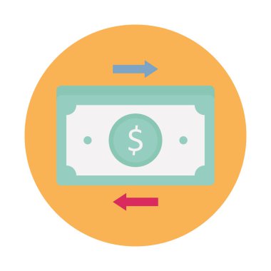 Bütçe Düz Arkaplan vektör simgesi kolayca düzenleyebilir ya da değiştirebilir